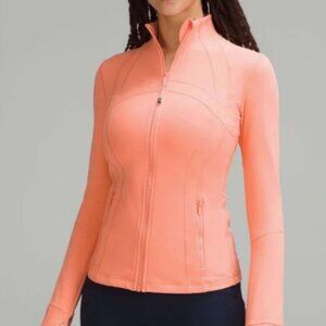 Lululemon Define Jacket in Sunny Coral (Size 12 NEW)